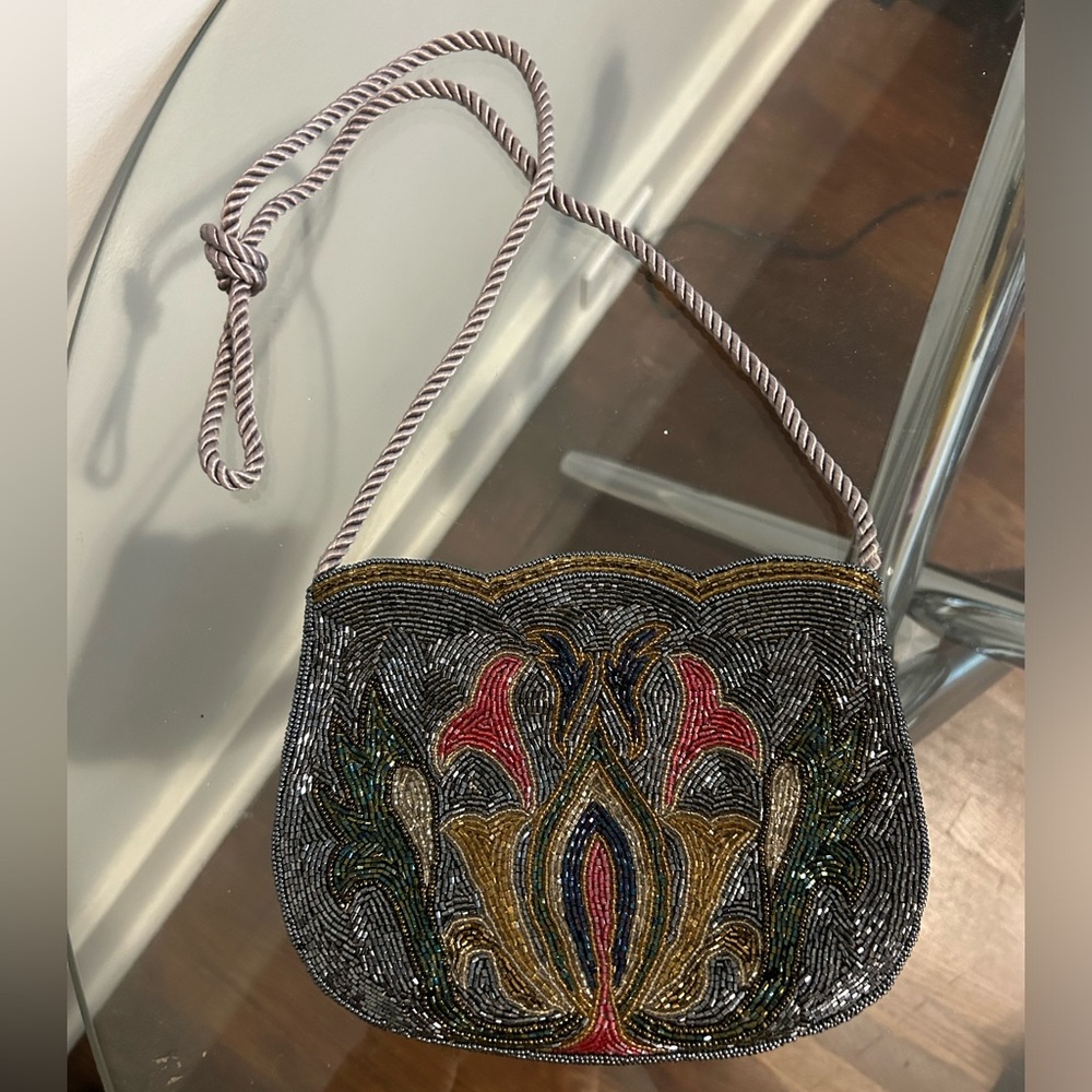 Embroidered Crossbody Bag - Multicolor